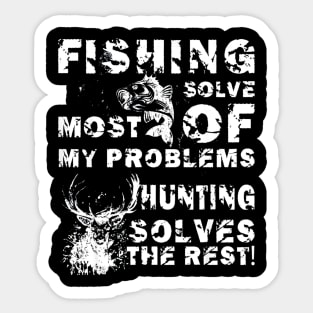 fishing hunting gift Sticker